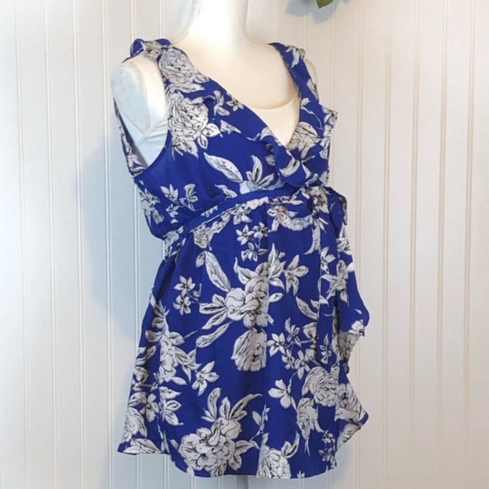 floral maternity blouse